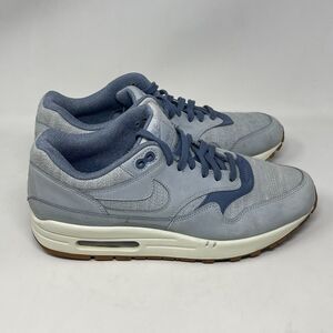 Nike Air Max 1 Premium Sneakers Womens 11 Light Armory Blue Running Shoes